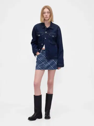 gap 스커트 체크 미니 스커트 사이즈 29 완판템