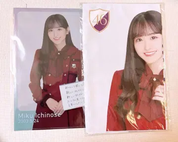 노기자카46 이치노세 미쿠 2024 생탄 기념 타월 클리어 파일