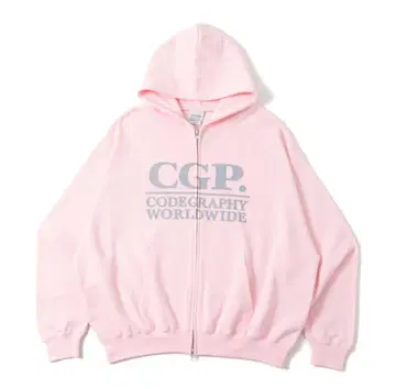 CGP. CODEGRAPHY WORLDWIDE 후드티 핑크