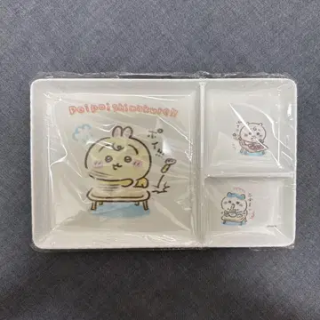 치이카와 baby 칸막이 포함 멜라민 플레이트