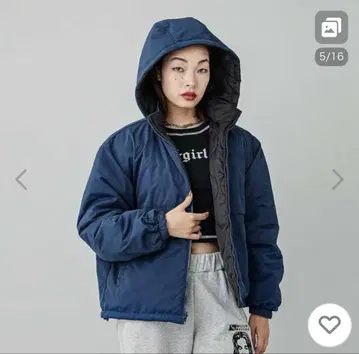 x-girl 리버서블 아우터