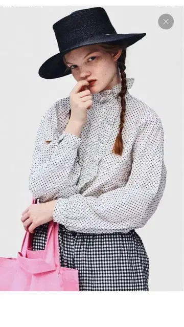 journal standard luxe 로운 도트 블라우스