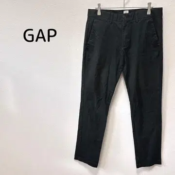 GAP 갭 남성용 스트레이트 치노 팬츠 블랙 심플 캐주얼 가을