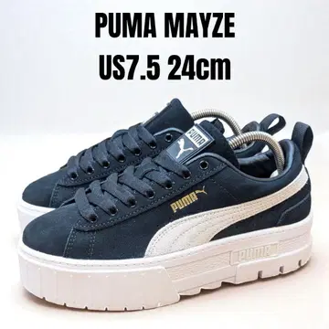 새상품급 24년제 PUMA MAYZE 푸마 메이즈 24cm 블랙 통굽