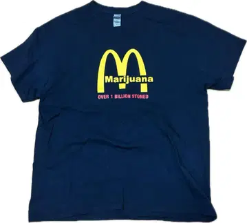 마리화나 XL 맥도날드 패러디 마리화나 간자 블랙