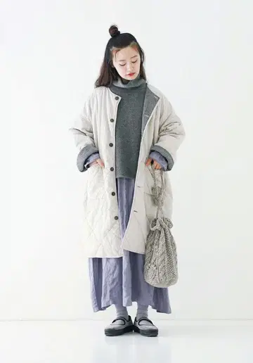 nest Robe 퀼팅 리버서블 코트