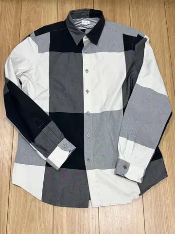 폴스미스 paulsmith 블록 패턴 고급 긴팔 셔츠 코튼