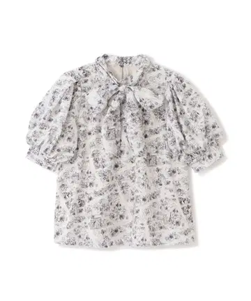 JILL by JILLSTUART 치즈 패턴 프린트 반팔 블라우스