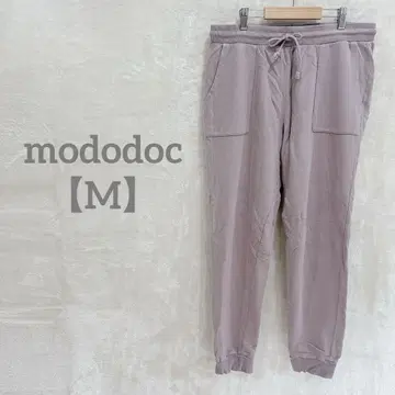 익명 배송 mododoc [ M ] 조거 팬츠 맨투맨 핑크 베이지