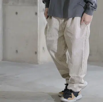JOHN'S CLOSET 셰프 팬츠 새상품 히코리 스트라이프
