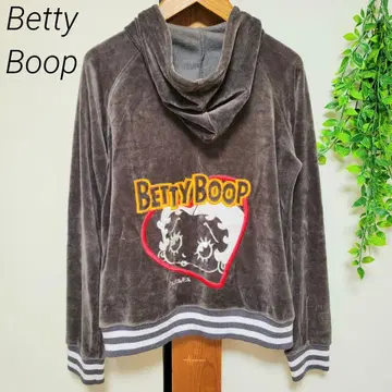 Betty Boop 베티 붑 베티짱 후드티 벨로아 느낌 자수