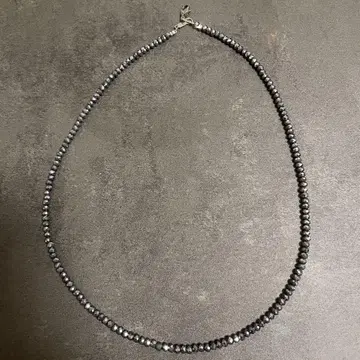 테라헤르츠 목걸이 3mm 버튼 컷 여성용 목걸이 44cm