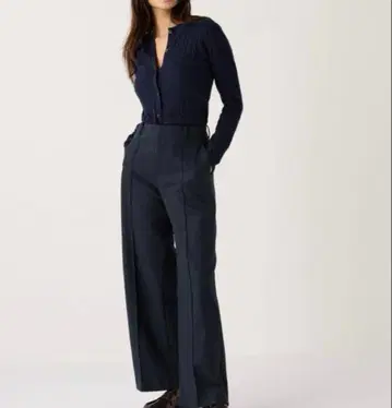 UNIQLO 새상품 브러쉬드 저지 와이드 팬츠
