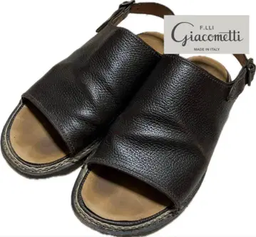 F.LLI Giacometti 다크 브라운 샌들 구르카 이탈리아제