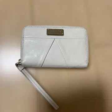 MARC JACOBS 카드 케이스 화이트 라운드 지퍼 마크제이콥스