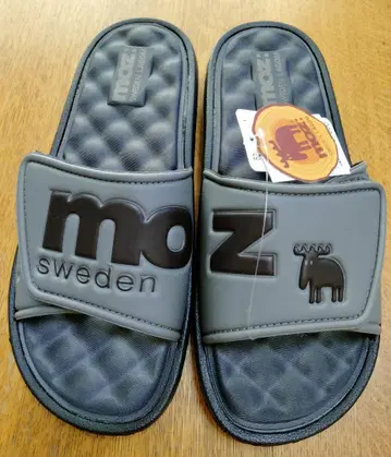 mozi 그레이 슬라이드 샌들