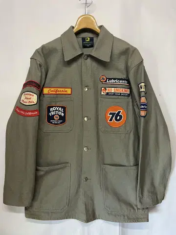 인기 76lubricans 와펜 코튼 캔버스 워크 자켓 M