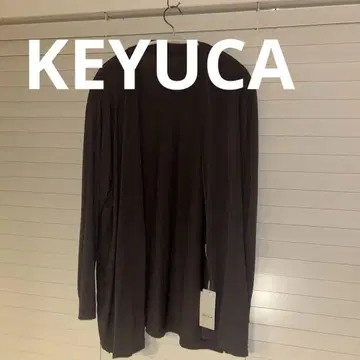 KEYUCA UV 시어 롱 가디건 차콜 그레이