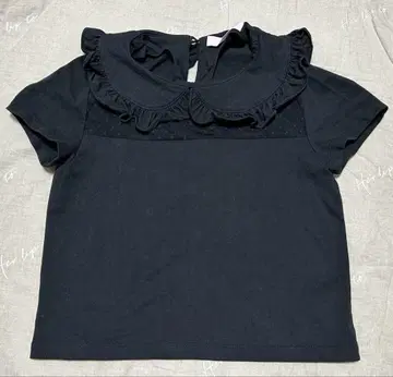 JILTU petit frill tulle tee Black 사이즈 0