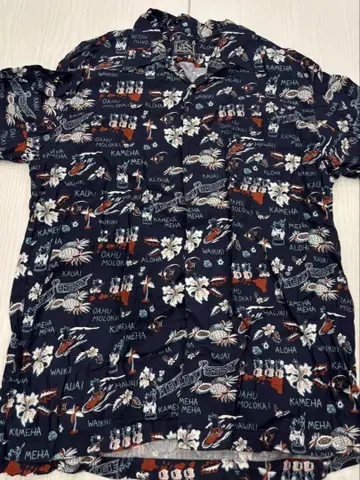 STUDIO D'ARTISAN 알로하 셔츠 5585 네이비