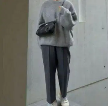 julynine 이지 팬츠 차콜 그레이