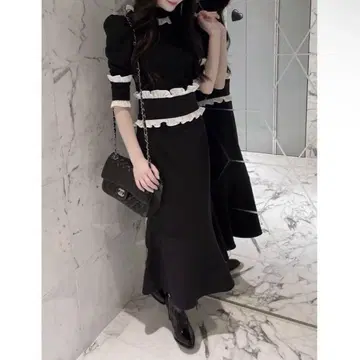 JILTU petit frill long skirt 사이즈 1