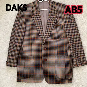 DAKS AB5 체크 무늬 테일러드 자켓