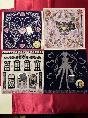 ANNA SUI 세일러문 손수건 4장 세트 미사용