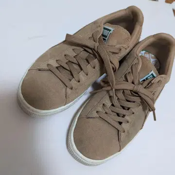 PUMA 베이지 스웨이드 스니커즈
