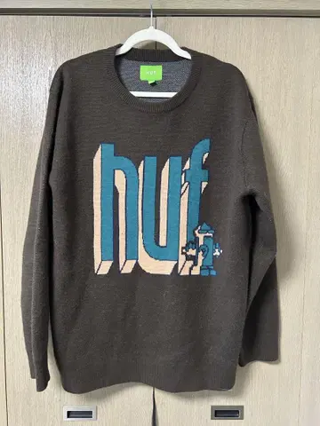 HUF 니트 스웨터 y2k 그런지 XL