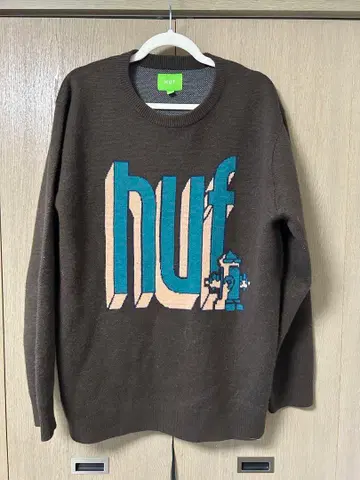 HUF 니트 스웨터 y2k 그런지 XL