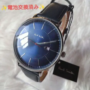 새상품급 Paul Smith 손목시계 블루 가죽 P10091
