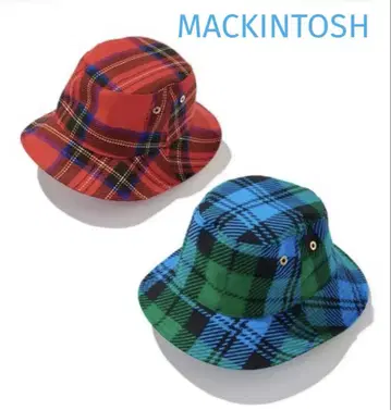 MACKINTOSH 레인 햇 버킷 햇 체크 매킨토시