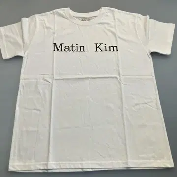 새상품 화이트 반팔 T셔츠 M