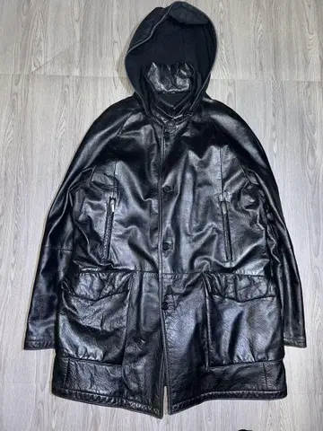 [ ITALY ] vintage leather car coat