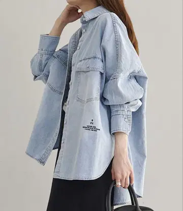 pual ce cin 빈티지 데님 셔츠