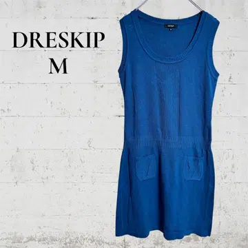 [ DRESKIP ] [ M ] 스웨터 원피스 튜닉 슬리브리스 레이어드