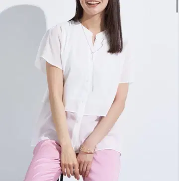 NDIVI (인디비) [세탁 가능/에어리] 티어드 블라우스