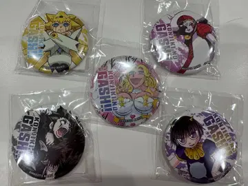 금색의 갓슈벨 캔뱃지 5개 세트