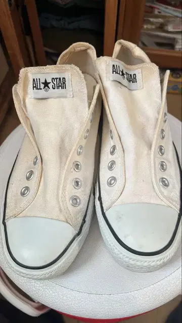 컨버스 ALL STAR 화이트 슬립온 스니커즈 27.0cm