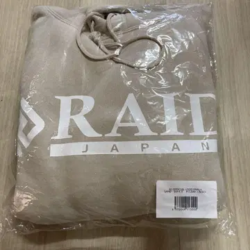 RAID JAPAN 로고 후드티 S 사이즈 샌드