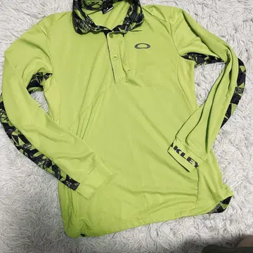Oakley 오클리 골프 라임 그린 긴팔 피케 셔츠