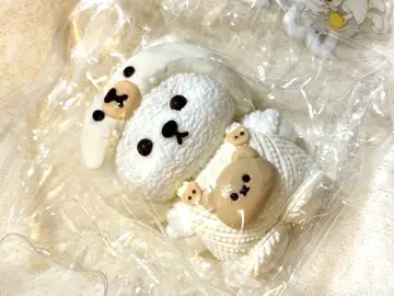 lulumii 스퀴즈 화이트 곰돌이 타바 스퀴즈 쪼물쪼물