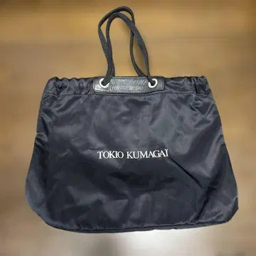 TOKIO KUMAGAI 나일론 x 가죽 토트백