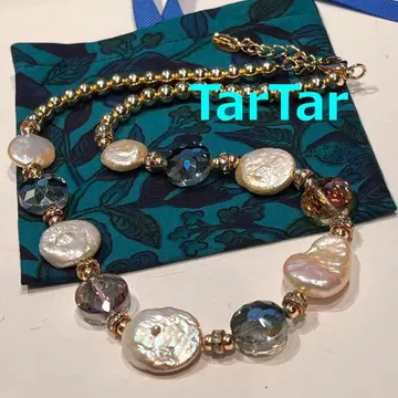 61 TarTar 담수 펄 디자인 목걸이