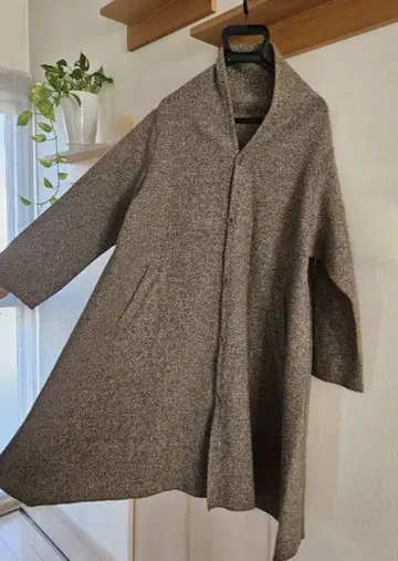 네스트로브 압축 울 롱 코트 그레이지 nest robe