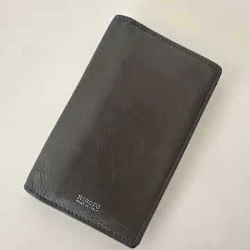 HIROFU 그레이 가죽 카드 케이스