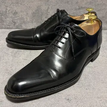 컨디션 최상 리걸 비즈니스 슈즈 스트레이트 팁 블랙 천연 가죽 2071