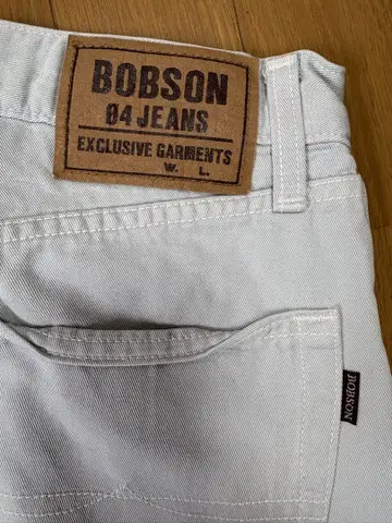 BOBSON 04 JEANS 화이트 데님