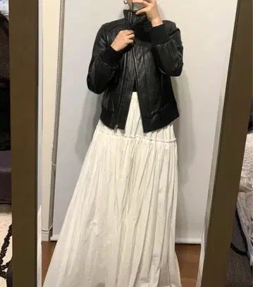 rose bud 가죽 자켓 라이더스